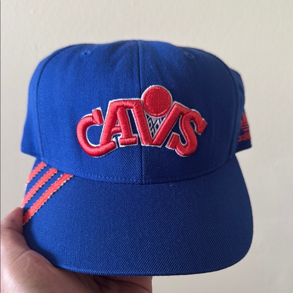 Adidas Cavs Blue Cap with Red Logo Size 7 1/2